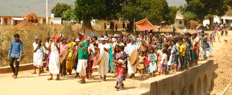 Timeline visual of Gram Swabhimaan initiative in rural India
